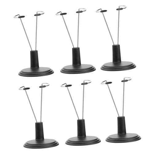 KOMBIUDA Doll Display Rack 6pcs Doll Storage Professional Toy Model Bracket for Home Store Decor