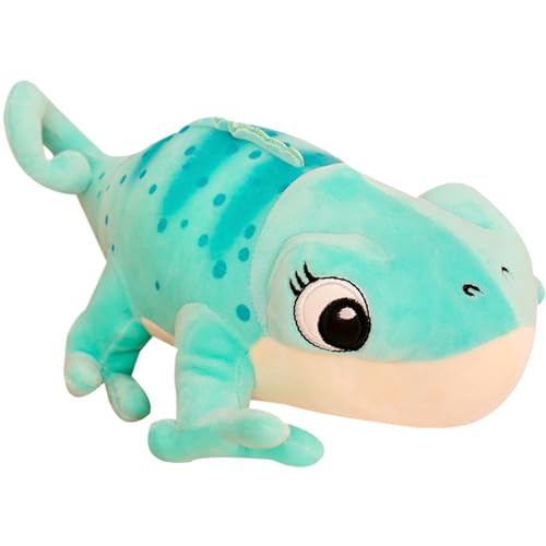 CNAFGBGG Animal de Peluche, Juguete Lindo de 11, 8 Pulgadas, Peluche Suave Pascal enredado, de Lagarto portátil para niños, Festival, decoración del hogar Azul.
