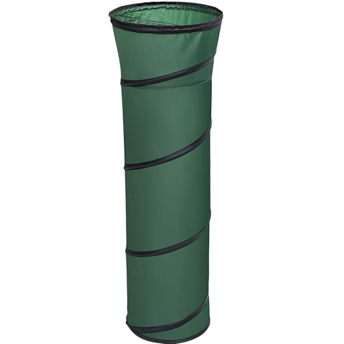 Adnee Leaf Bag Funnel Holder Foldable Lawn Bag Chute Stand Fit for 30 Gallon Paper Bags Reusable Yard Waste Bag Funnel for Handling Garbage and Leaves