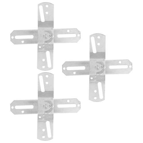 BESTYASH Lot de 3 supports de montage d'éclairage - Kit de plaque de plafonnier avec écrous à vis - Compatible avec les lustres, les murs et les suspensions - Installation facile - Design moderne