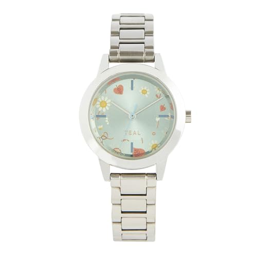 TEAL BY CHUMBAK Round Dial Analog Hand Watch for Women Ladies