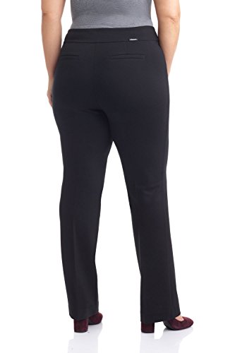Rekucci Curvy Woman Secret Figure Knit Plus Size Straight Pant w/Tummy Control3