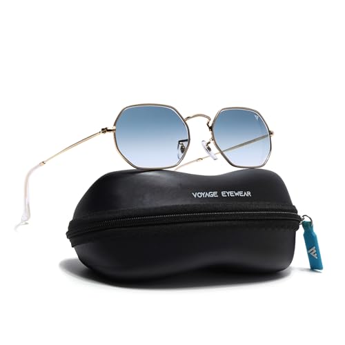 Image of Voyage UV Protection & Gradient Hexagonal Sunglasses for Men & Women