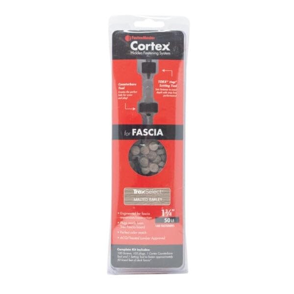 1-3/4″ Fastenmaster Cortex Plug Hidden Fasteners – Malted Barley (50 ln/ft)