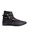 Lueyifs Herren Mittelalter Schuhe Halbstiefel Wikinger aus Rauhleder Kurzschaft Stiefel mit Schnalle