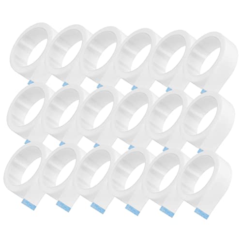 MUSISALY 30 Rolls Lash Extension Tape Non Woven Fabric Eyelash Tape Strip White 9m x 1.2cm