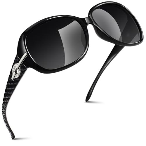 Sunier Sunglasses Womens Polarized Trendy Oversized Sun Glasses Fashion Ladies Shades 100% UV400 Protection S85