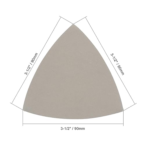 TA-VIGOR 8PCS 4000 Grit Triangle Sanding Pad, Silicone Carbide Hook and Loop Sanding Pads fit 3-1/2" Oscillating Multi-Tool, Electrostatic Sand Planting Triangle Sandpaper for Wet and Dry Use