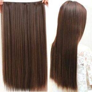 Paradise® 5 Clips ¾ Head 1 Piece Hair Extensions For Women With Matt Finish No Extra Shine Hair Extensions For Girls To Increase Instant Length And Volume (Straight Dark Brown)-image-33