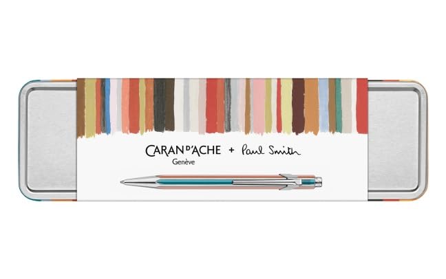 Caran d'Ache Paul Smith 849 - Penna a sfera, grigio argento, 1 pezzo