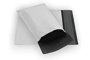EcoSwift 100 PCS 4x6 White Small Poly Mailer Bags Self Sealing Envelopes