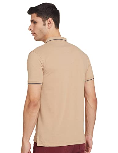 Image of Max Men's Polycotton Half Sleeves Regular Fit Solid Polo T-Shirt