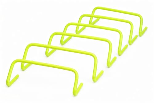Fitplayr Agility Hurdles for Sports Training, Running and Jumping Drills, Football, Exercise Equipment, Track & Field Training (Pack of 12, 12 Inch)