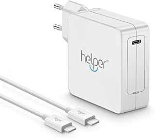 helpers lab 65W USB C Ladegerät mit 6ft USB C Kabel, Typ-C PD3.0 Netzteil für MacBook Pro 13 15 16 Zoll. PPS Netzteil für Note 10 S20 Ultra