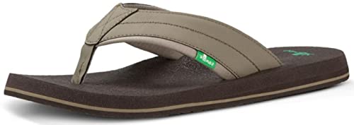 Sanuk Men's Beer Cozy Sandal, Brindle, 9 M US