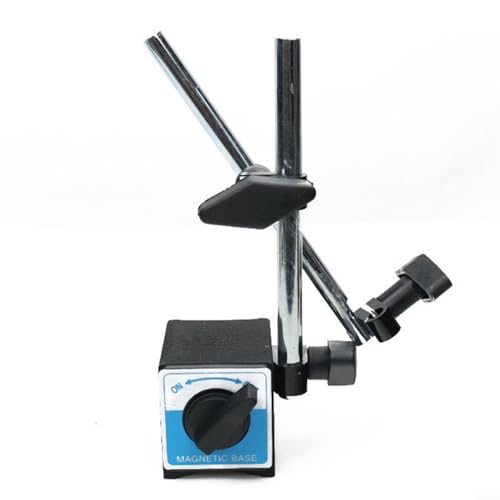 NbgrvB Indicateur de précision 0-10 mm, base magnétique avec interrupteur marche/arrêt et réglage fin pour l'inspection et la mesure du point (support d'indicateur)