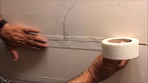 Image of ETIPL Dry Wall Tape, Fiber Mesh Crack Patch, Wall Repair Tape (150mmX50mtr) 1 Roll, Clear