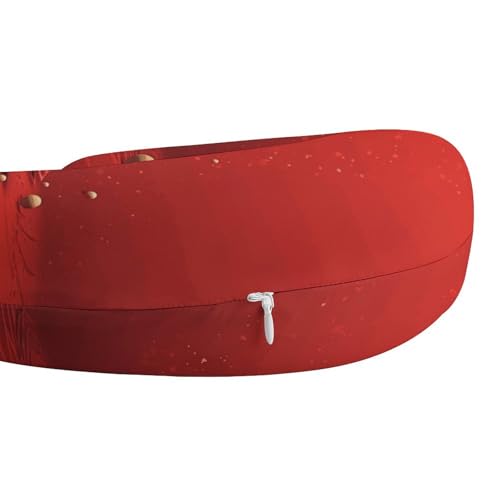 Almohada de espuma viscoelástica para viaje U miniatura 4