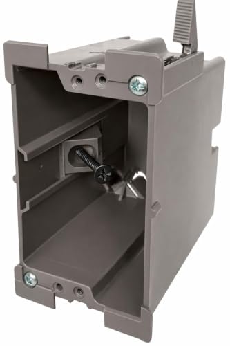 Image of SmarToggle Single Gang Retrofit Wall Box - Old Work Electrical Box for Stud or No-Stud Mount | 1-1 /2 inch Toggle Depth | Smart Device, Outlet, or Switch PC Wall Box | Rated 50 lbs Load, 3-Pack