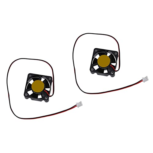 Pmandgk 2�s�[�X 30mm x 30mm x 10mm 2�s�� DC 12V �X���[�u�x�A�����O6000RPM��p�t�@��