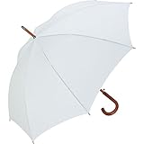 Parapluie standard. Toile en polyester pongé 8 panneaux. Baleinage en fibre de verre. Poignée canne en bois. Mât en bois. Diamètre 105cm Poids 480 gr. 88 cm longueur fermée. Ouverture automatique. Attributs windproof :baleinage plus flexible et plus stable face au vent comparé aux parapluies normaux.