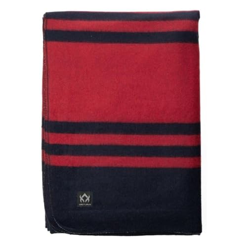 Image of Arcturus Rainier Wool Blanket - Warm, Heavy, Washable, Bed Blanket | Great for Home & Camping (Lava Canyon, Queen)