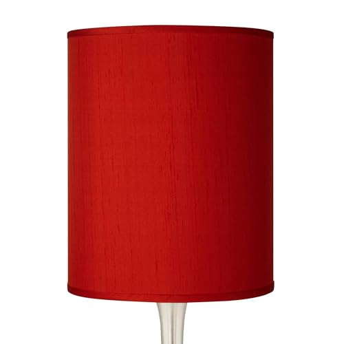 Lámpara de Mesa Moderna Gota 23.5 pulg. Base Níquel Cepillado Roja miniatura 3