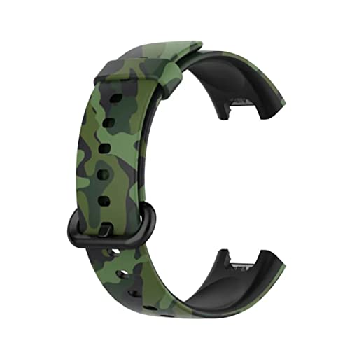 Image of YODI Soft Silicone With Metal Buckal Classic Strap Bands for Redmi Watch 2 Lite /Redmi GPS Smart Watch Only, Comfort and Flexible Straps for Men Women and Kids (Army Green)