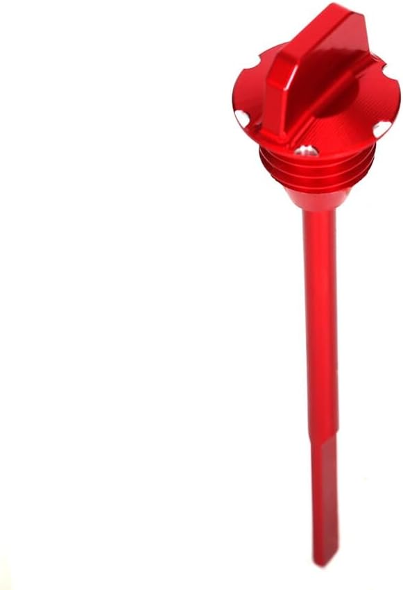 3D CNC CRF110F Oil Fluid Dipstick Cap Accessories Compatible with CRF 110F 2013-2024 Off-road Motorcycle Fluid Dipstick Plug Cover (Red)