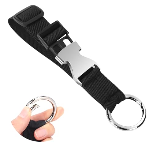 Gepäckriemen Jacken-Halter Heavy Duty Luggage Straps Gepäckgurte Jackengreifer Outdoor Gepäck-Haken Jackenträger Jacket Gripper Verstellbare Taschenhakengurte Reisezubehör Rucksackhaken schwarz