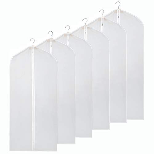 Zilink Garment Bags for Storage 48 inch Dust-Proof Suit Zipper Bag with Sturdy