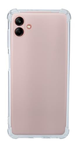 QUITECO Funda Transparente para Samsung Galaxy A04 4G, Carcasa Protectora TPU Silicona, protección Golpes caídas, Esquinas reforzadas