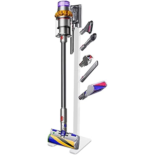 XIGOO Dyson Vacuum Stand with 5 Hooks, White