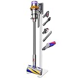 Picture of XIGOO Storage-Stand-Docking-Station-Holder Compatible with V15 Detect V11 V10 V8 V7 V6 Cordless Vacuum Cleaners, Stable Metal Organizer Rack(White, 5 Hooks)