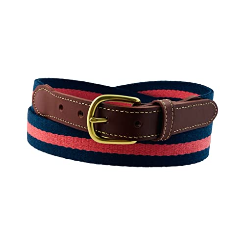 Navy Sail Red Surcingle Belt