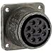 Amphenol Industrial Circular Connector, Receptacle, Size 18, 10 Position, Box - MS3102E18-1SW