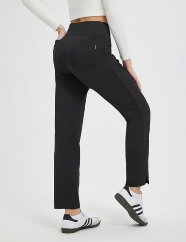 baleaf Women's Fleece Lined Pants Winter Thermal Travel Pants Cold Weather Golf Hiking Snow Pockets Work Casual2