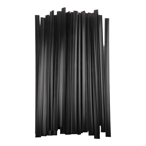 Strisce di copertura piatte in PE nere per piscine fuori terra, 61 cm, protezioni flessibili per bordi per rivestimenti sovrapposti, clip per piscina per evitare graffi (A)
