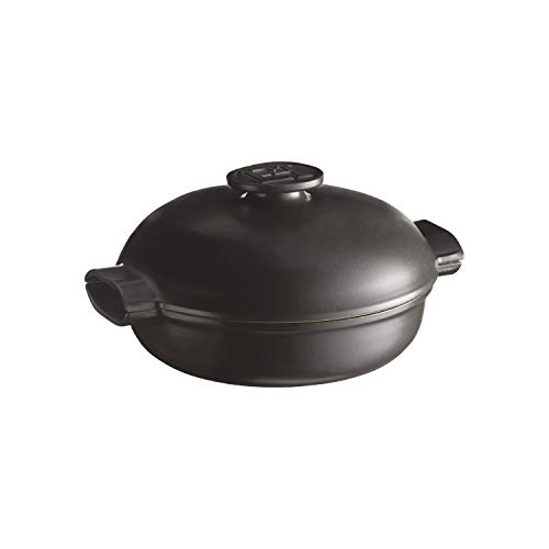 Emile Henry EH779563 Delight - Sartén (cerámica, 2,5 L), color negro