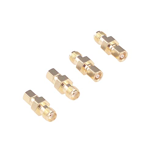 Adaptador coaxial SMC macho a SMA hembra x4 miniatura 1