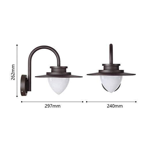 Lampe murale extérieure étanche E27 lumineuse led en fer de style simple