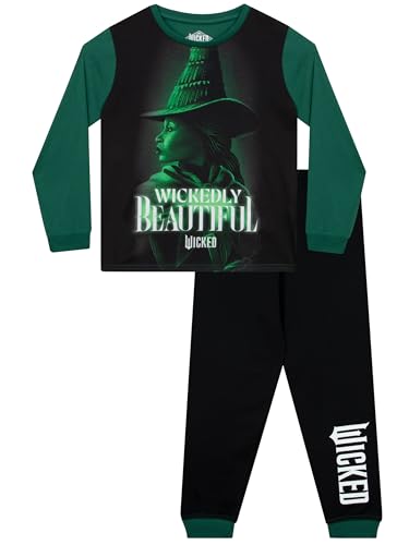 wicked Pajamas | Elphaba Girls Pajama Set | Girls Pjs | Long Sleeve Pajamas