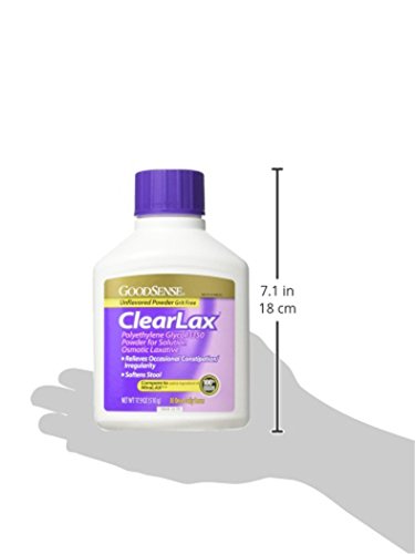 Image of GoodSense ClearLax, Polyethylene Glycol 3350 Powder for Solution, Osmotic Laxative, 17.9 Ounce
