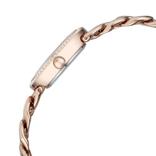 Image of Titan Raga Spotlight with Quartz Analog Grey 11C Dial Rose Gold Brass Strap Watch for Women - 95429WM01