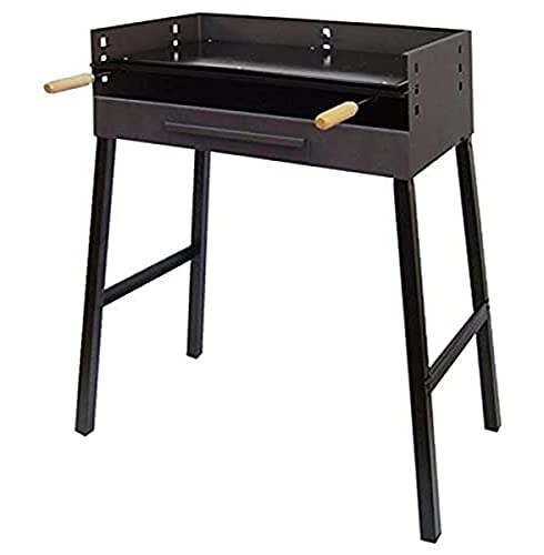 Imex El Zorro 71545 - Barbacoa Con Plancha Esmaltada, 69 X 40 X 92 Cm, Color Negro