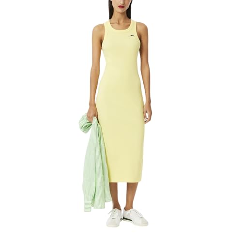 Image of Lacoste Women's Core Collection Slim Fit Sleeveless T-Shirt Dress