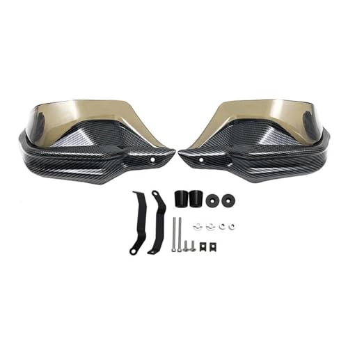 Protège-Mains Zontes ZT368G Look Carbone Noir : Protection Premium contre le Vent et les Chocs