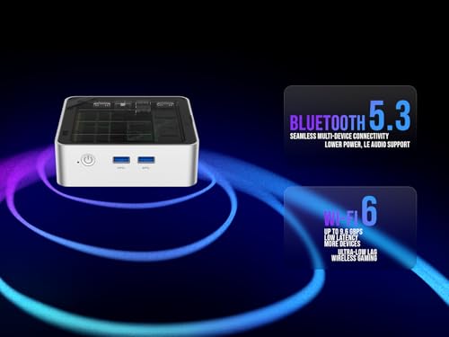 Image of SKULLSAINTS Mist Mini PC Powered by AMD Ryzen 3 4300U, Triple Display Support, WiFi 6, Bluetooth 5.3 (Ryzen 4300U, 16+128)