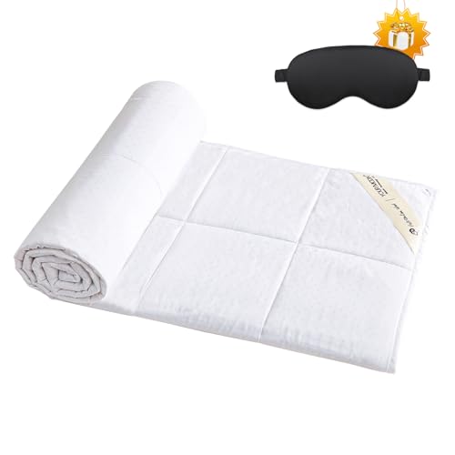 YOUR MOON Luxurious Lightweight Wool Comforter Twin Size, Lightweight Summer Comforter/Duvet Insert, 100% Natural Australian Wool Filled, Jacquard Ray