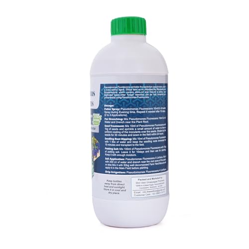 Image of Pseudomonas fluorescens Liquid Bio fertilizer | Plant Growth Promoter & Disease Suppressor | Organic Solution for Soil Health & Root Development (1LTR)